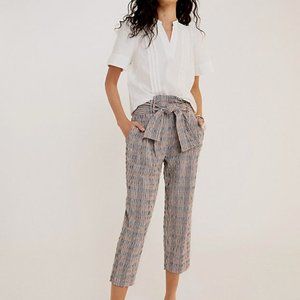 Anthropologie Hazelle Plaid Slim Pants